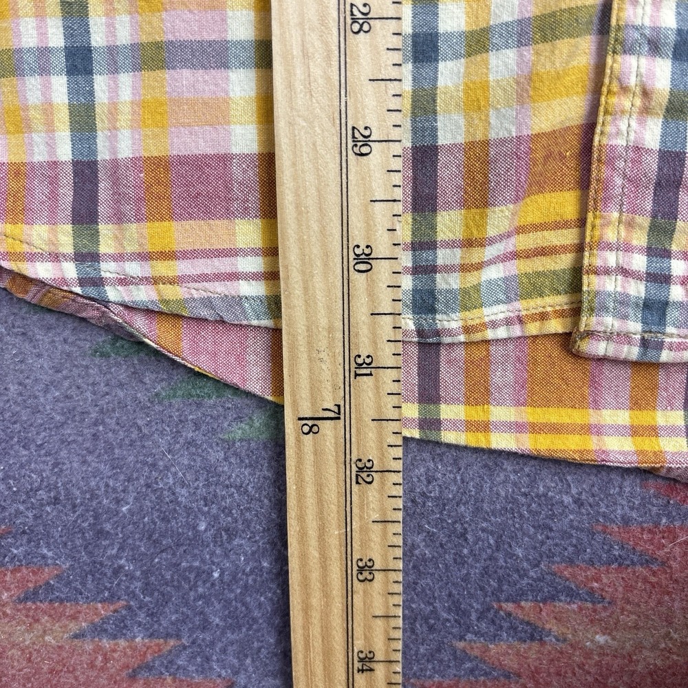 Willis & Geiger Shirt Mens Medium Pink Plaid Cotton Short Sleeve Safari Outdoors - Picture 10 of 10